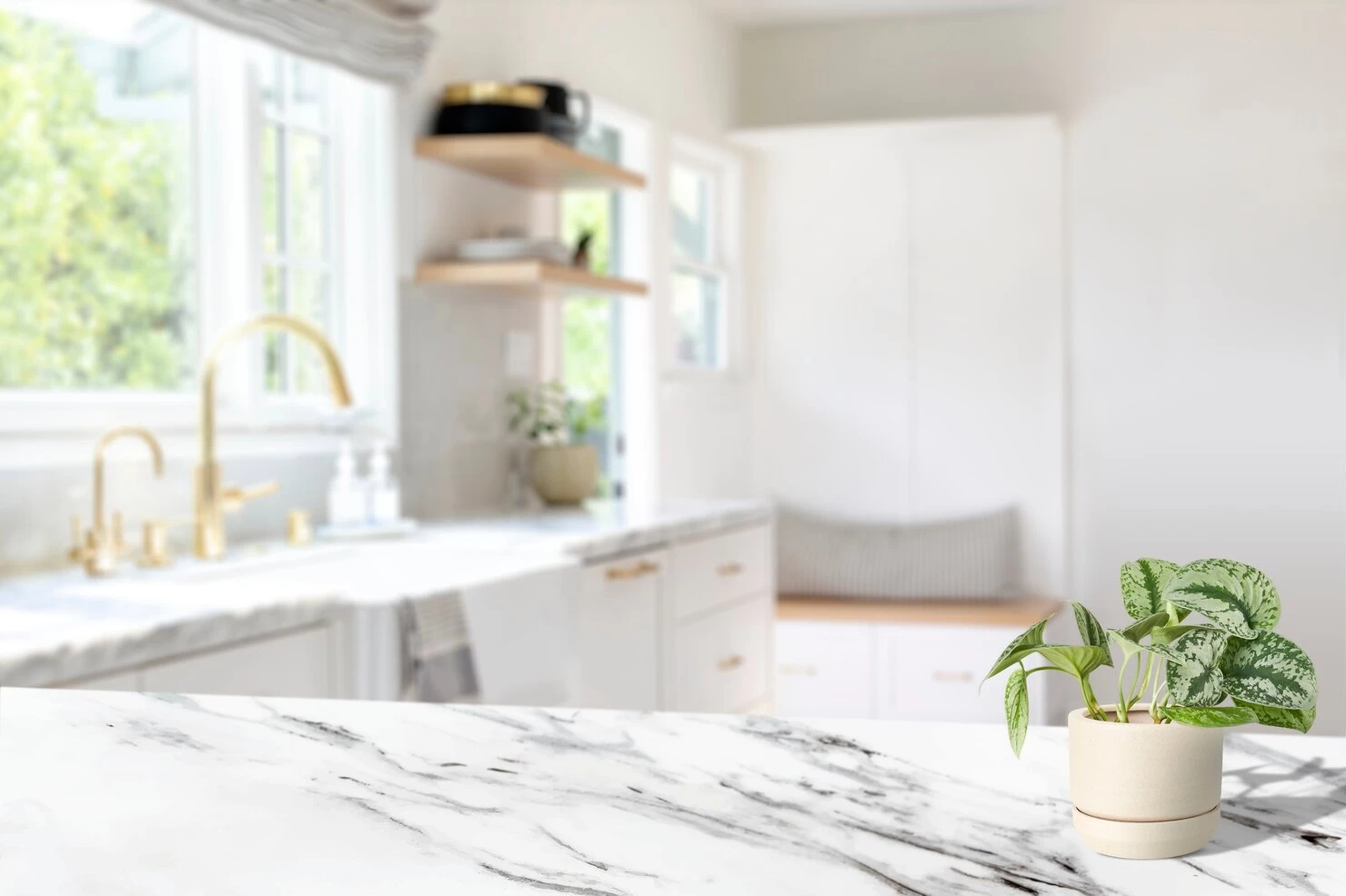 Custom quartz and granite countertops background